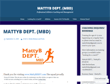Tablet Screenshot of mattybdept.com